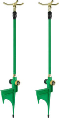 RESTMO 2 Pack 3-Arm Sprinkler with Adjustable Telescoping Base 360 Degree Rotation High-Rise Lawn Sprinkler for Large Area Coverage Lawn Irrigation System Gardening Watering System Sprinklers