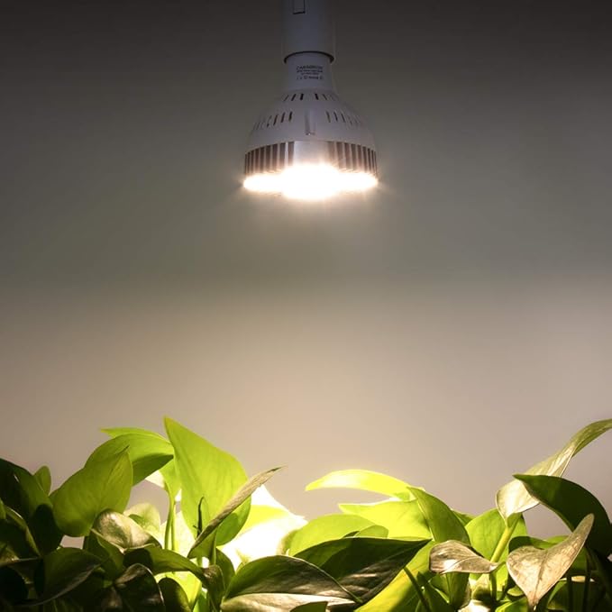 CANAGROW LED Grow Light 35W Full Spectrum Grow Light Bulb Plant Light for Indoor Plants Growing Lamps for Hydroponics Greenhouse Succulent Houseplants Vegetable