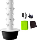 Hydroponics Growing System Kit Hydroponic Tower Planting Tools with Pump High Yield Vertical Garden Planter for Vegetables Black S