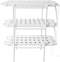 Upgraded Hydroponics Growing System Kit 108 Plant Sites | 1 Layers 36 Plant Sites 4 38 Long Food-Grade PVC-U Pipes with Water Pump Timer Nest Basket and Sponge for Fruit Vegetables