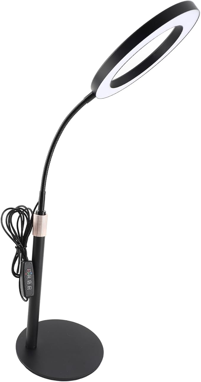 Plant Grow Light 6500K Full Spectrum LED Growing Lamp with Clip 3 Timer 10 Adjustable Brightness Settings Height Adjustable LED Plant Light for Indoor Plants Seed Starting