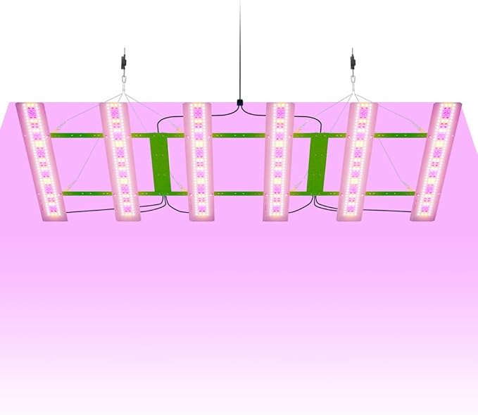 1200W Full Spectrum LED Plants Grow Lights with Red Blue Spectrum Powerful Choice for Large Indoor Farms Commercial Hydroponics &amp Fruit Plantations. High-Intensity Light Boosts Blooming and Frui