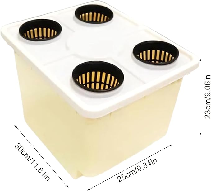 Hydroponic Vegetable Planter - Siphonic Drainage Gardening Supplies | Soilless Cultivation Barrels | for Indoor Outdoor Windowsill Balcony Greenhouse Tomato Cucumber Fruit