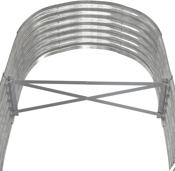 Garden Raised Bed Powder-Coated Steel 59.8x31.5x14.2 SilverWeight:13.14lbs318917