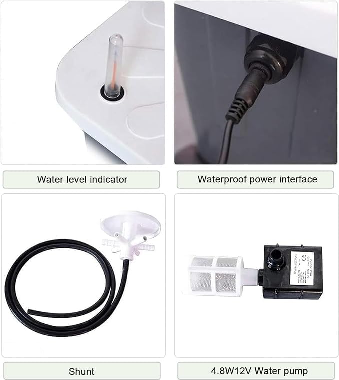 Hydroponic Tower 45 Holes Aquaponics Growing Device Mesh Pots Soilless Growing 15 Tier Aeroponic Grow Kit for Herbs Fruits and Vegetables with Moisturizing Pump Adapter