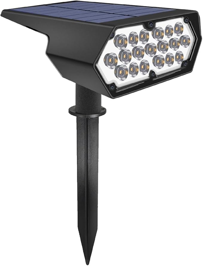 ZJchao Solar Lawn Spotlight Outdoor Patio Landscape Lighting Garden Villa Wall Lights Garage Wall Lamp Balcony Lamp Solar Powered Wall Lamp Solar Wall Lights Indoor Outdoor (White &ampWarm