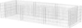 vidaXL Gabion Basket Rectangular Galvanised Steel Gabion Planter Gabion Raised Bed for Garden High Load Capacity 106.3x35.4x19.7