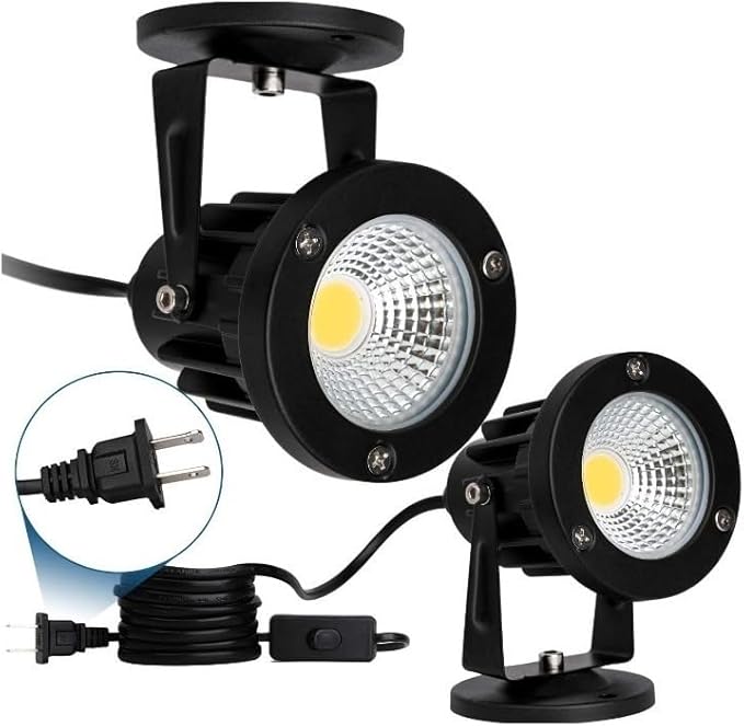 2pcs/lot LED COB Landscape Lamp Spotlight 12w AC90-265v Floor Lamp Garden Lawn Lamp IP65 Waterprof Luopan Outdoor Lighting