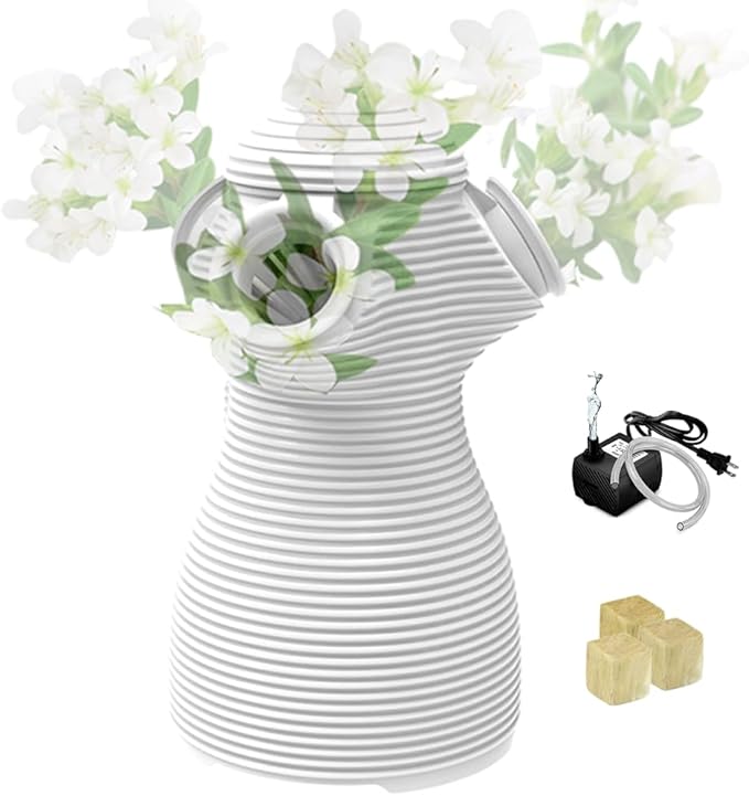 Indoor Desktop Hydroponics Tower System Growing Kit Perfect for Edible Flowers Herbs and Vegetables for Homes Offices Apartments and Studios.