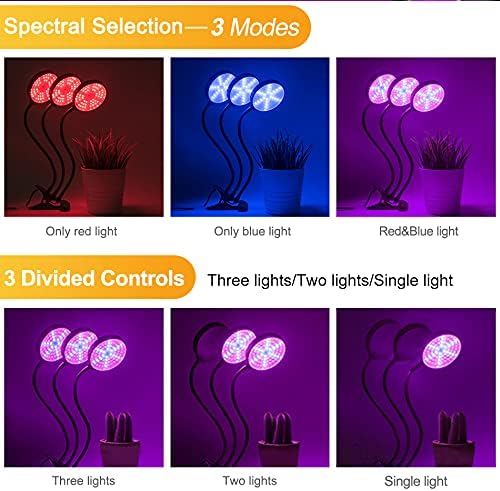 Full Spectrum Phyto Lamp DC5V USB LED Grow Light Dimmable Timer Desktop Clip Lamps IP66 Waterproof for Plants Flowers Vegetables Grow Box45w