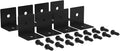 National Hardware N900-011 Raised Garden Bed Corner Brackets Metal Corner Brackets and Screws for Wood Planter Box Black