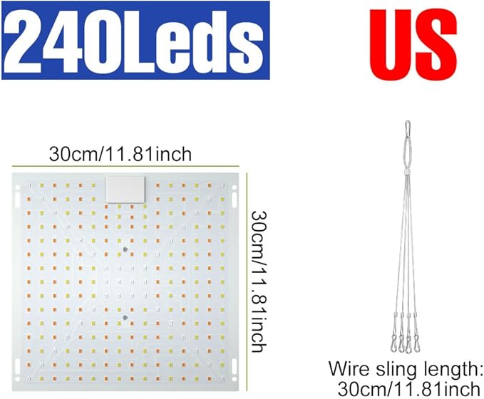 2PCS 1500W LED Planting Growth Light Use with 2835 SMD Sunlight Full Spectrum Grow Lights for Indoor Plants Full Spectrum Plant Lights for Indoor Growing Germination Seedling Flowering Fruiting