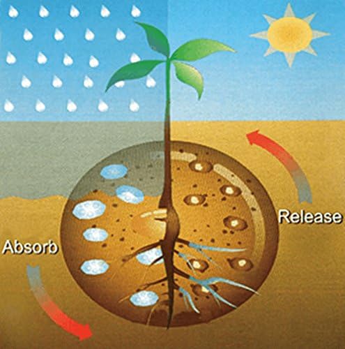 Fine Granules Potassium Polyacrylate Hydrogels: Improve Soil Hydration and Plant Growth with Water-Storing Crystals (2 Pounds)