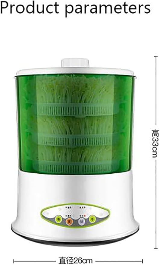 Electric Bean Sprouts Maker with Intelligent Thermostat for Green Seeds Growing Automatic Sprout Bud Machine