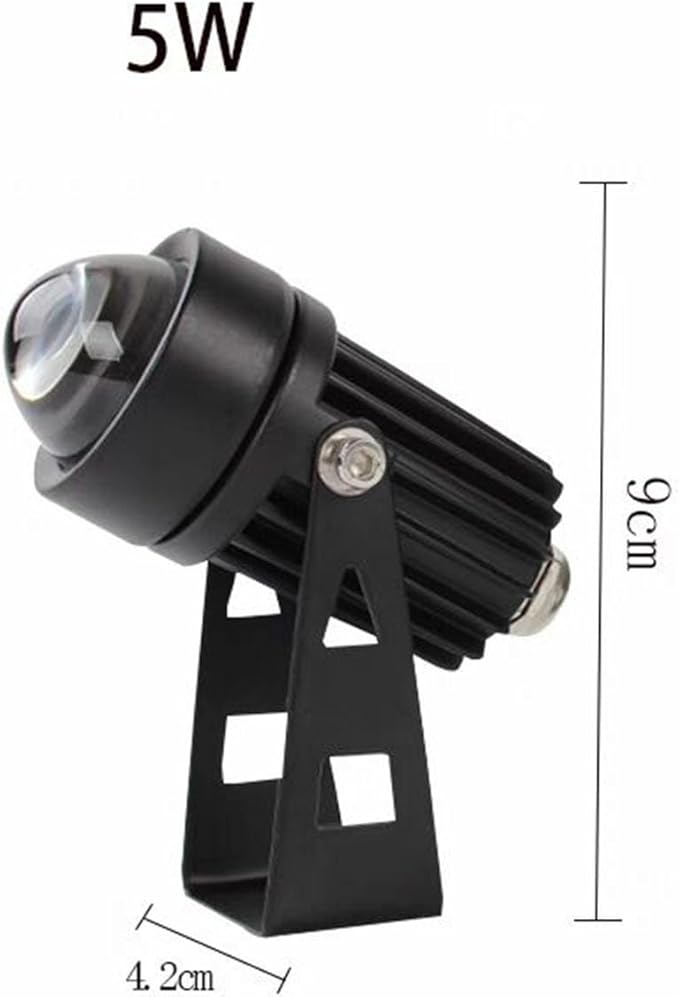 2pcs Led Spot Lights - Spotlight Led Beam Light 5W Outdoor Wall Lamp Landscape Lighting IP65 Waterproof LED Spotlight Narrow Beam Spotlight for Garden Courtyard Landscape Lighting(White12v)