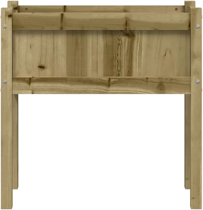 2PCS Wooden Garden Planter Box with Legs Raised Garden Bed Wood Planter Box Stand for Backyard Patio Balcony Impregnated Wood Pine