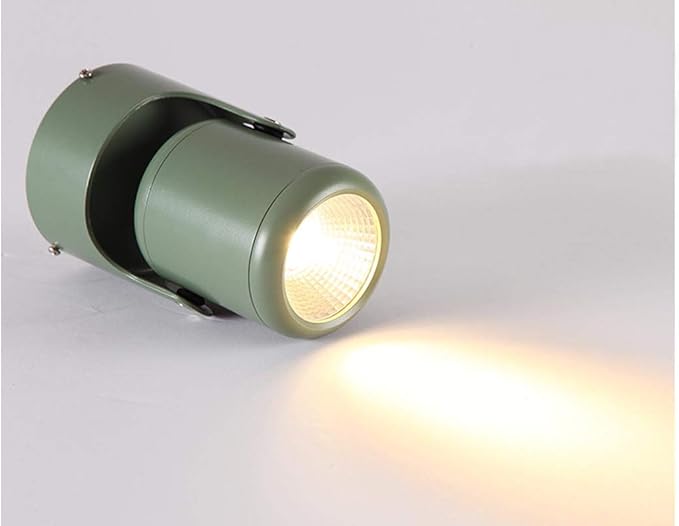 Dimmable Bright Light Accent Uplight 7W COB LED Stepless Dimming Adjustment Remote Control Spotlight Light with 5.9ft On/Off Foot Pedal Switch Cord Extra Light Rotating Decorative for Loft