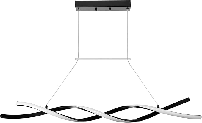 VEVOR Modern Chandelier Light Fixtures 24W Dimmable LED Pendant Light with Remote Control Silicone Lampshade 3000K / 4000K / 6500K Color Temperature Adjustable Ceiling Lamp for Kitchen Dining Room