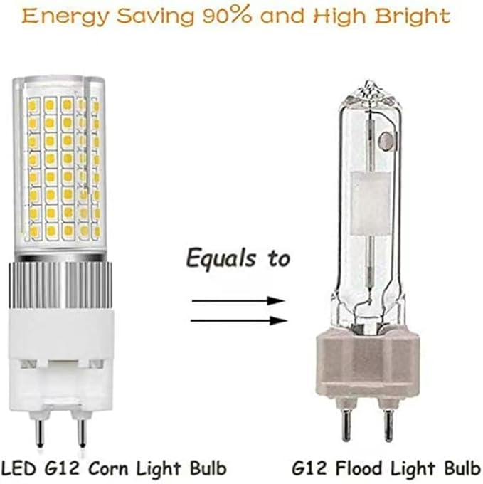 Product with Cover 100-277VG12 LED Corn Light 16W Substitute for Metal halide lamp CDM-T160W(White)