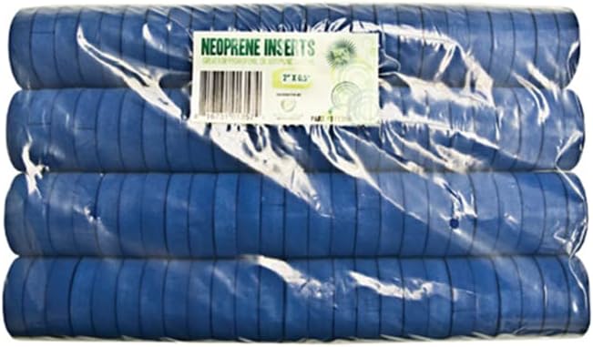 2” Neoprene Foam Inserts for Hydroponics Growing System Clone Machine Propagation Indoor Gardening 100 Pack Blue