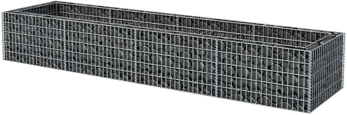 SKM Gabion Raised Bed Steel 141.7x35.4x19.7