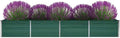 SKM Garden Raised Bed Galvanised Steel 320x80x45 cm Green (Weight-12KG)