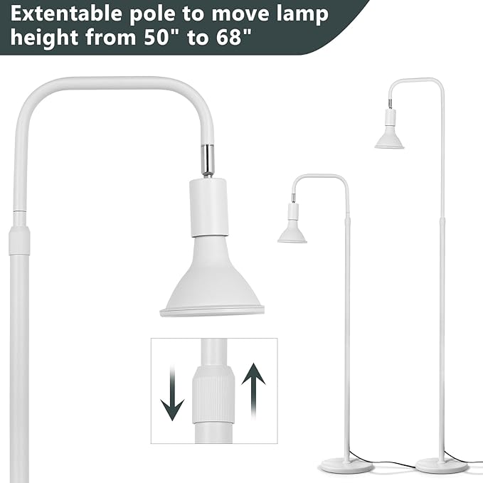 Sol-Leaf Basic Indoor Grow Lamp Set with Bulb and Specially Designed Floor Stand - Enhance Plant Growth and Harvests in Your Indoor Garden. Great Birthday Gift Choice for Her/Him.