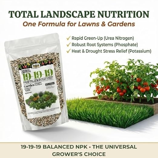 Old Cobblers Farm™ Wicked Growth Deer Plot &amp Wildlife 19-19-19 Fertilizer - Balanced Nutrition - Achieve Lush Growth and Vibrant Blooms (5 lbs | 10 lbs | 15 lbs | 20 lbs) (15 lbs)