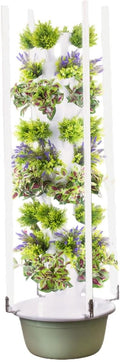 Hydroponic Growing System Vertical Tower Garden System Hydroponic Tower with Led Light Automatic Water Circulation System Suitable for Leafy Greens and Herbs(9 Layer)