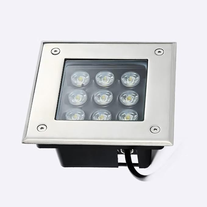 Ground LED Landscape Lights - Outdoor Buried Lights IP66 Waterproof Recessed Ground Light AC85-265V for Garden Yard Walkway Pathway Architectural Lighting
