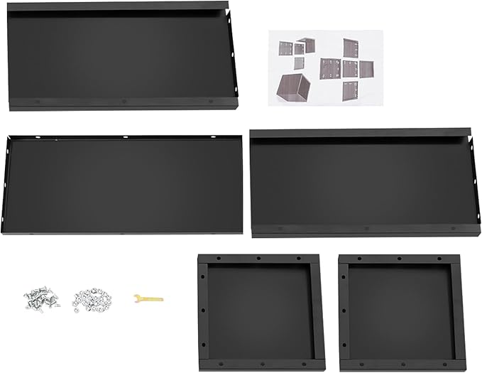 25 L x12 W x12 H Metal Flower Boxes Planter Boxes Outdoor Raised Garden Bed Indoor Outdoor Planting Bed Black Rectangle Planter Box for Patios Lawn Yard Decor Storage
