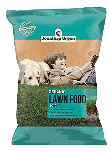 Jonathan Green &amp Sons Set of 3 7566565 Organic Lawn Food 10-0-1 (5000 sq. ft.)