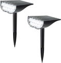 Solar Spot Lights Outdoor - Landscape Lights IP65 Waterproof Single Crystal Solar Landscape Spotlight6500K Adjustable Outdoor LightingSuitable For GardenCourtyardsLanesand Walkways(Warm whi
