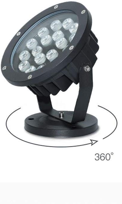 Recessed IP67 Waterproof Aluminum Outdoor Lawn Spotlight Tempered Glass COB Super Bright Tree Lamp Projection Lamp Courtyard Garden Building Wall Community Plant External Spot Lamp Integrated