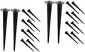 Balacoo 20pcs Solar Lamp Stakes for Outdoor Lights Replacement Stakes Ground Spike for Garden Supplies