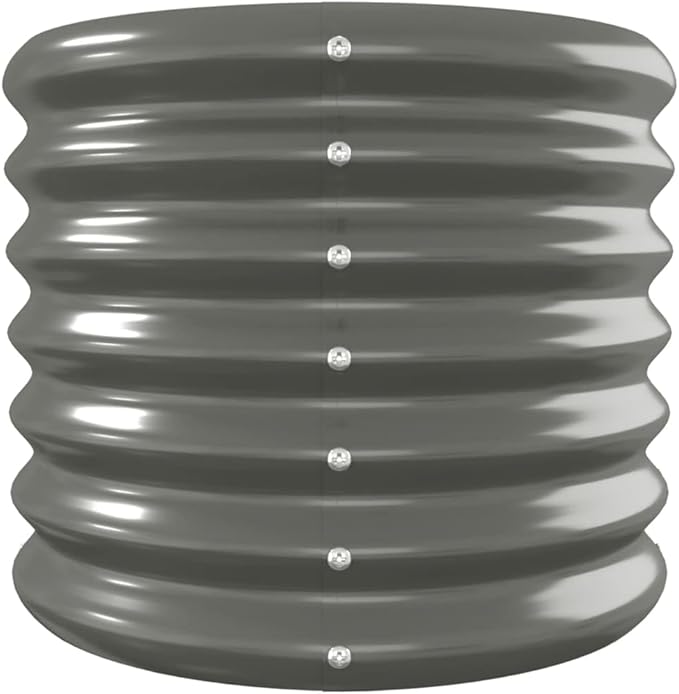 Patio Raised Bed Powder-Coated Steel 102.4x15.7x14.2 GrayWeight:16.62lbs318879
