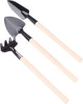 Garden Tools Shovel 2/3PCs/Set Shovel Rake Tools Combination Home Gardening Tool Mini Digging Suits(Natural)