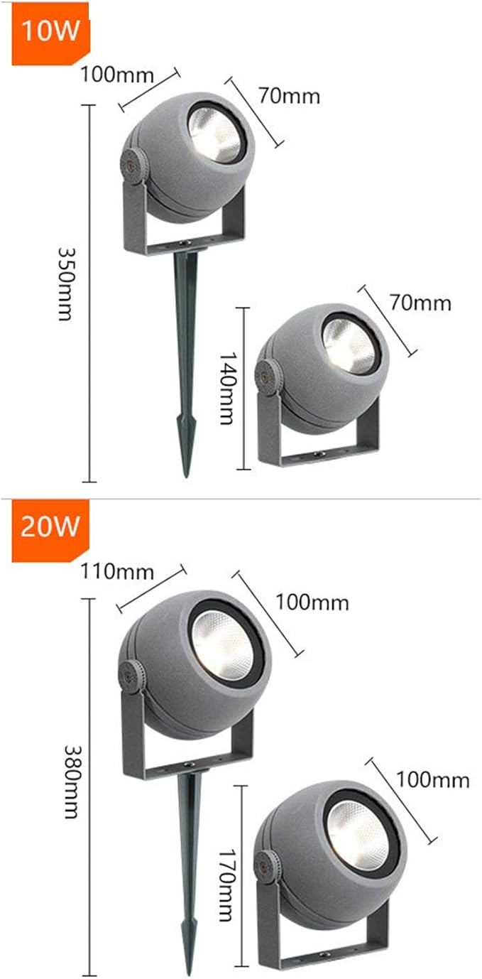 Ground LED Landscape Lamp - 220V Buried Lights Outdoor Recessed Spotlight Waterproof Rotation Spotlight Outdoor Patio Floor LED Lights Exterior Wall/Lawn Light(BlueB-50w)