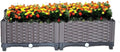 YSUEFIJO Raised Garden Bed with Self Watering Planter Box and Drainage Plug Elevated Vegetable Growing Bed Planter Raised Beds for Vegetables Flowers Herbs and Succulents