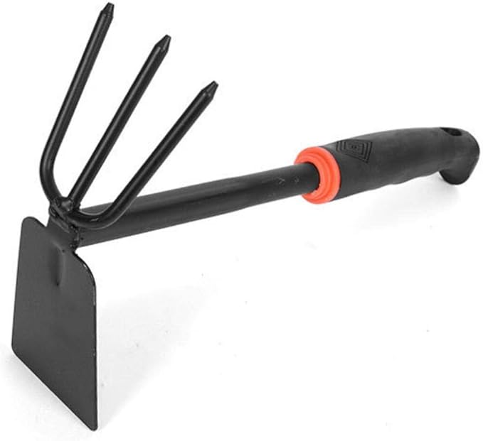 Uterstyle Garden Tool Set Heavy Duty 4pcs Garden Tools Including Spade Shovel Double Side WeederTrowel Cultivator Hand Rake