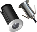 Outdoor Recessed LED Spotlight - Mini 1W IP68 Waterproof Landscape Light with 30° Beam Angle for Stairs Decks Gardens and Pools
