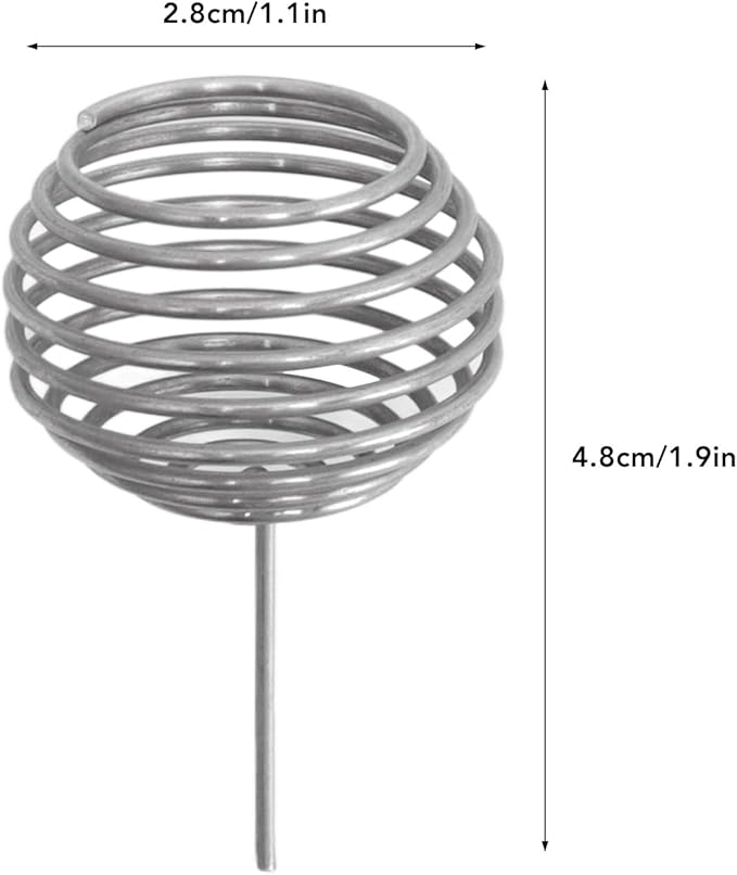 100Pcs Stainless Steel Fertilizer Mesh Baskets for Garden Nutrition Cups Small Size Bonsai Fertilization Basket for Home Yard and Farm