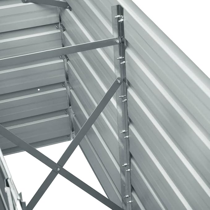 Outdoor Garden Raised Bed Galvanized Steel Metal Outdoor Garden Raised Planter Box for Flowers Vegetables Fruits Herbs Green 94.5x15.7x30.3