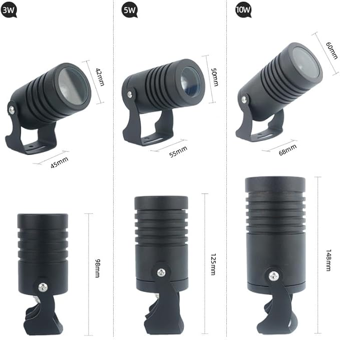Spotlight - LED Beam Light Wall Lamp Landscape LightingOutdoor Ground LED Landscape Lights 180° Adjustable Bracket Long-Distance Beam Spotlight Easy Installation(Red Light3W)