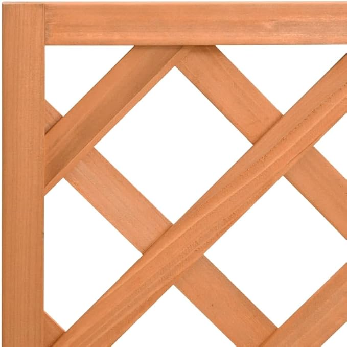 Planter with Trellis Patio planters Raised Flower Bed Gardening Box Standing Planter Suitable for Nursery Courtyard Orchard Corridor Brown Solid Wood Fir