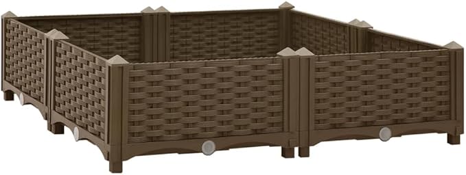 SKM Raised Bed Raised Bed 31.5x31.5x9.1 Polypropylene-6524