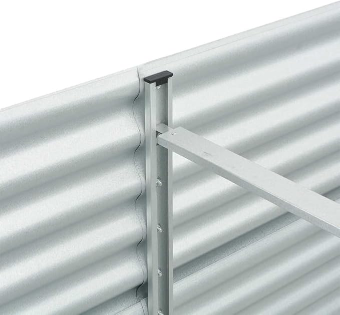 Galvanized Steel Raised Garden Bed 94.5x31.5x31.9 Outdoor Elevated Planter Box for Vegetable and Flower Beds Large Raised Garden Box for Patio and Garden Use