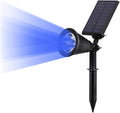 1Pcs 2W Solar Spotlight Outdoor Landscape Lights Waterproof Security Garden Lamp Adjustable for Patio Yard Garden