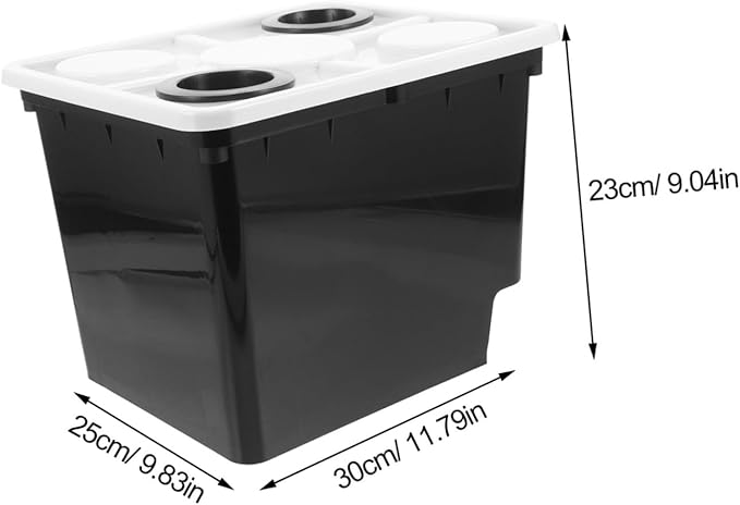 POPETPOP Hydroponic Vegetable Planting Bucket for Soilless Cultivation Greenhouse Growing System Sturdy Plastic Planter Water Tank for Home Gardening