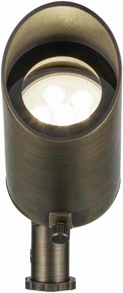 Kichler Brass Fixed Cowl Accent Light (No Bulb) | LW23000